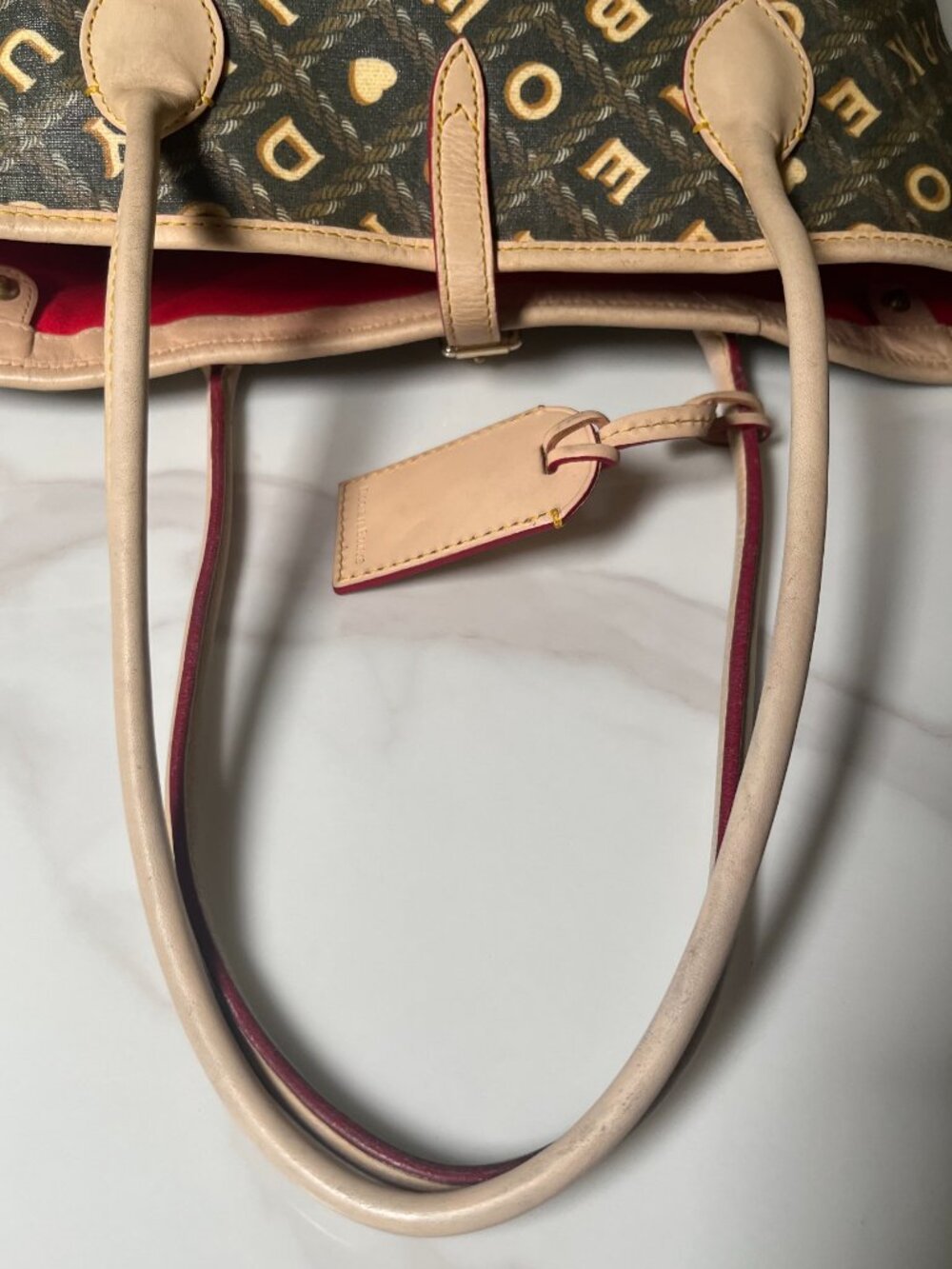 Dooney & Bourke Signature Heart Y2K Canvas Leather Tote - Picture 11 of 15